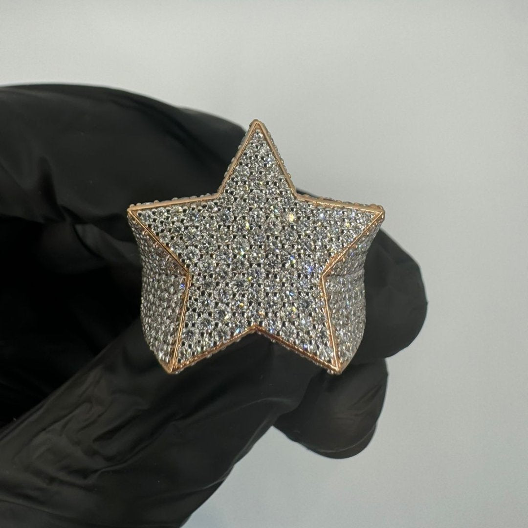 Diamond star ring