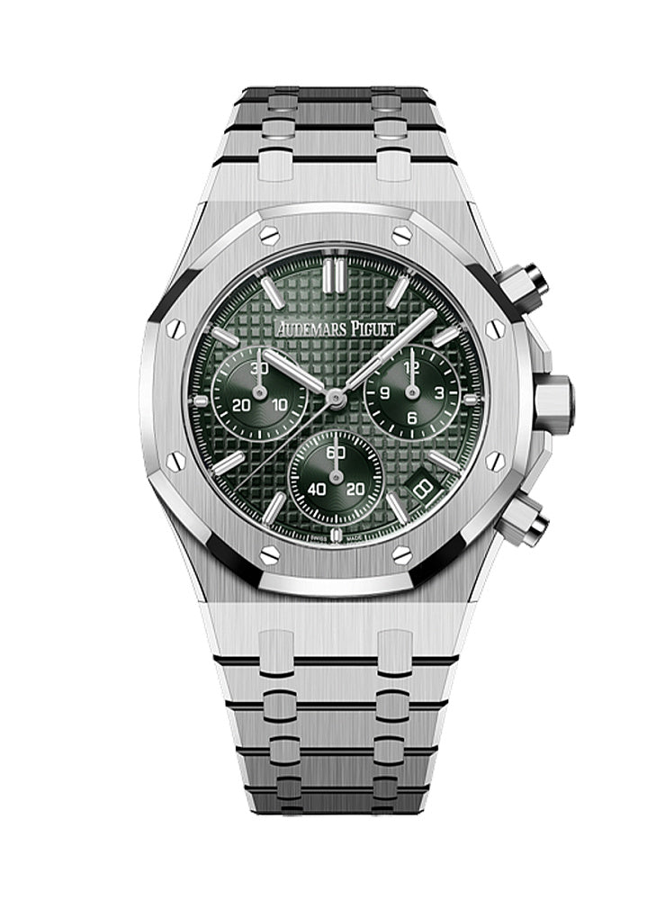 Audemars Piguet Royal Oak Chronograph Green Dial 41mm 50th Anniversary