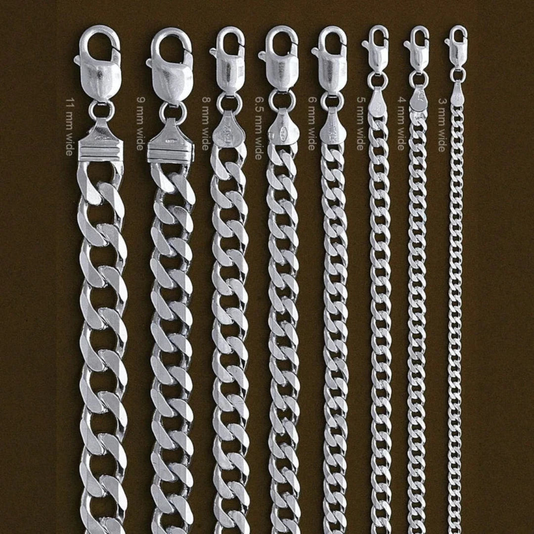 925 Sterling silver curb link bracelet